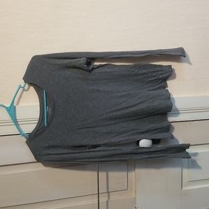 Express, long sleeved shirt, gray, small